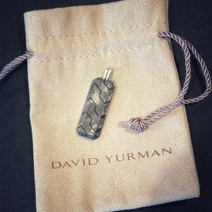 David Yurman Forged Carbon pendant.